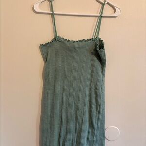 Green Sleeveless Dress